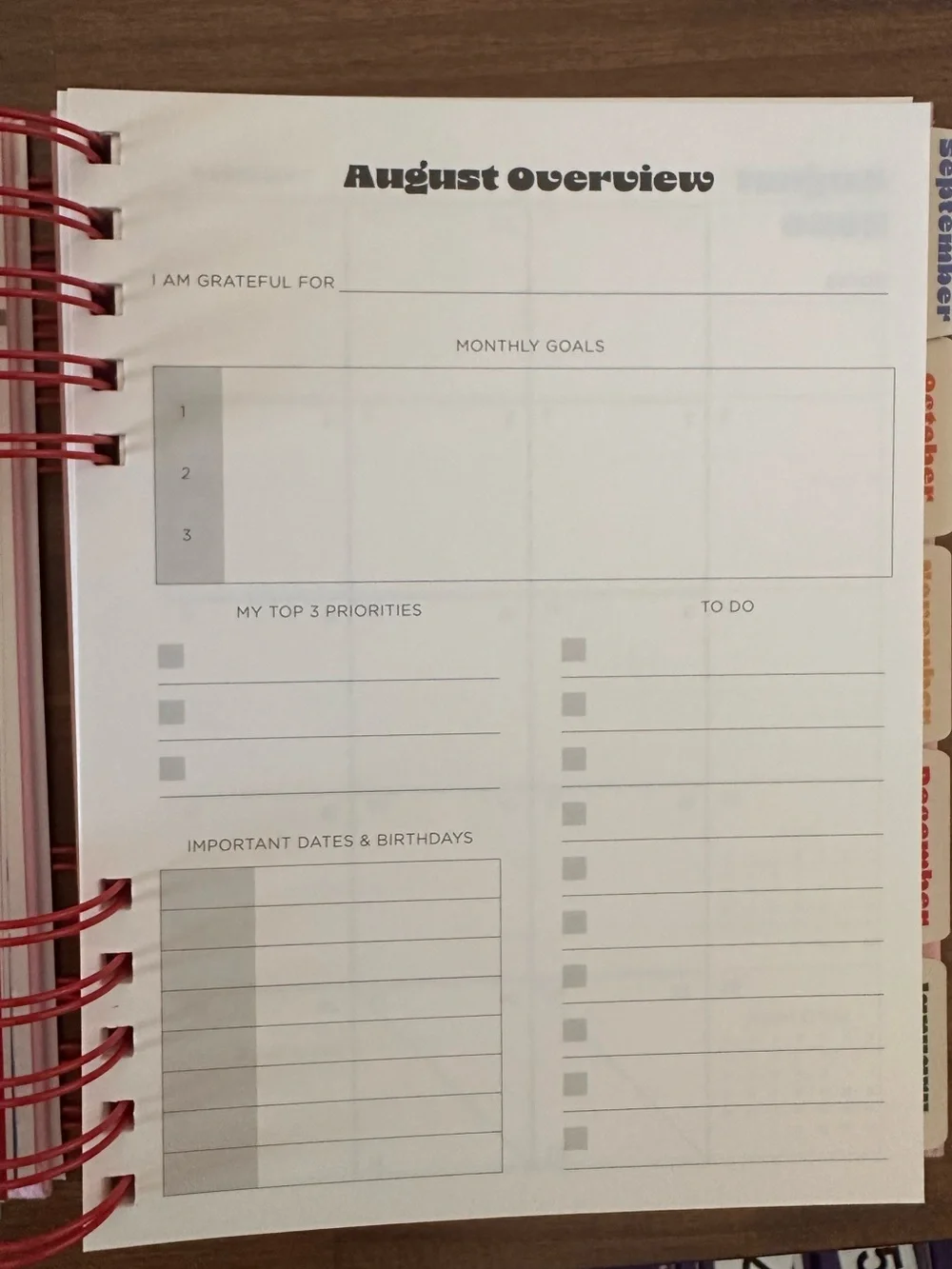 Pulsar Planner with Pink Background and Red Abstract Floral